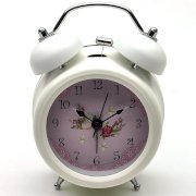 Sinceda China Flower Style Sweep Quiet Bedside Westclox Big Ben Twin Bell Battery Quartz Alarm Clock