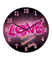 Basement Bazaar Multi-colour Valentine Wall Clock