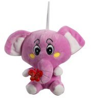 Glitz Baby Medium Face Elephant Soft Toy