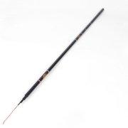 Nonslip Handle Telescopic 5 Sections Carbon Fiber Fishing Rod Pole 2.7M Black