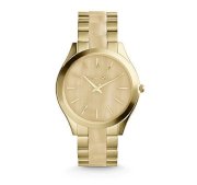 Đồng hồ nữ Michael Kors Slim Runway Horn and Gold-Tone Watch MK4285