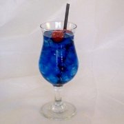 New! Refreshing Looking Faux Blue Hawaiian Mixed Drink