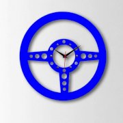 Timeline Steering Wheel Wall Clock Blue TI104DE51ZLCINDFUR