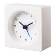 Ikea White Travel Alarm Clock Battery Operated New