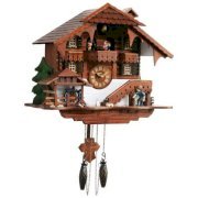 New KasselTM Large Cuckoo Clock with Multiple Moving Facets