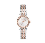 Đồng hồ nữ Michael Kors Petite Darci Silver and Rose Gold-Tone Watch MK3298