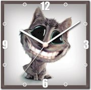 StyBuzz Smiling Innocent Cat Analog Wall Clock