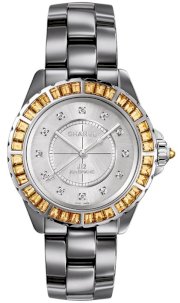 Chanel Unisex Ceramic Grey Solid Automatic 38mm 64345