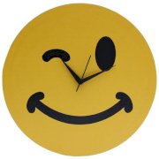 Crysto Winking Smiley Wall Clock CR726DE30XSBINDFUR