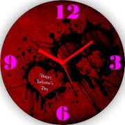 Zeeshaan Red Valentine Analog Wall Clock
