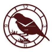 Klok Crow Wall Clock Brown KL593DE81ANUINDFUR