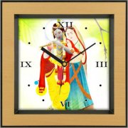 Shopping Monster Lord Krishna Religious Analog Wall Clock