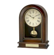 Bulova B7467 Hardwick Clock, Walnut Finish