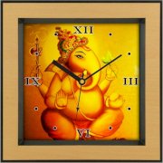 Shopping Monster Lord Ganesha Religious Analog Wall Clock