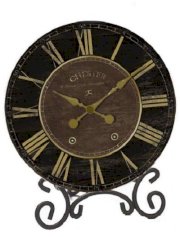 Infinity Instruments The Parlor - Chester Black & Gold Table Clock