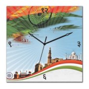 Gloob India's Monuments Wall Clock Sticker GL672DE50PGBINDFUR