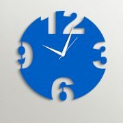  Timezone Simple Number Wall Clock Light Blue TI430DE90YAZINDFUR