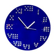 Crysto Roman Numbers Blue Wall Clock CR726DE24HFJINDFUR