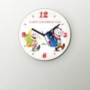 Crysto Kids With School Bags Childrens Day Wall Clock CR726DE78EEBINDFUR
