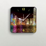 FurnishFantasy Colorful Hong Kong Wall Clock FU355DE80JLNINDFUR