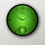  Regent Green Stars Black Wall Clock RE228DE37QAKINDFUR