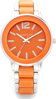 Anne Klein Women's Orange and Silver Watch, 37mm  61517