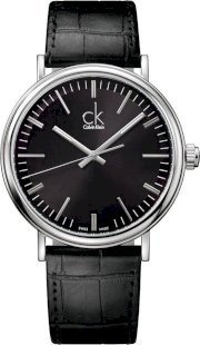 Calvin klein surround black leather swiss quartz 41mm 64070