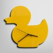 Silhouette Yellow Duck Wall Clock SI871DE91BSEINDFUR