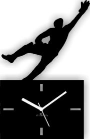 Zeeshaan Cricket Caught You Black Analog Wall Clock