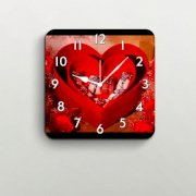 FurnishFantasy Love Heart Gift Wall Clock FU355DE96JOTINDFUR