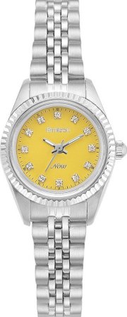 Armitron Women's Swarovski Yellow-Silve Watch, 24mm 61545