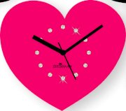 Zeeshaan Love Toons Black And Pink Analog Wall Clock