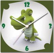 StyBuzz Green Dragon Analog Wall Clock