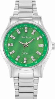 Armitron Women's Silver- Green Watch 61535