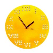Crysto Roman Numbers Yellow Wall Clock CR726DE25HFIINDFUR