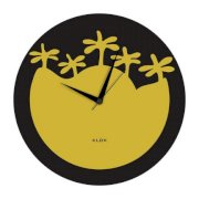  Klok Banyan Tree Wall Clock Black And Golden KL593DE72ZYTINDFUR