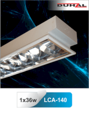 Máng đèn phản quang âm trần chóa Parabol thanh ngang Parabol Duhal LCA 140