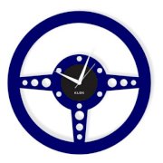 Klok Steering Wheel Wall Clock Blue KL593DE19AIMINDFUR