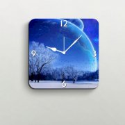  FurnishFantasy Blue Night Winter Wall Clock FU355DE45JFEINDFUR