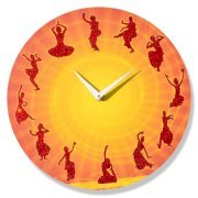 Crysto The Nritya Kala Wall Clock CR726DE78HZLINDFUR