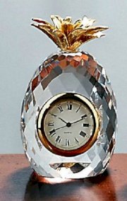 Badash Crystal Mini Pineapple Clock SU325