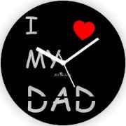 Zeeshaan I Love My Dad Analog Wall Clock