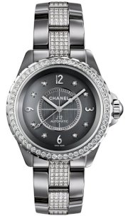     Chanel Unisex Ceramic Grey Sapphire Solid Fixed 38mm 64346