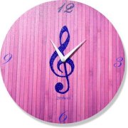 Zeeshaan Music Notes Analog Wall Clock