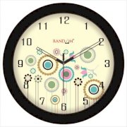 Random Sleek Black Wall Clock RA529DE26SNPINDFUR