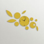 Timezone Designer Petals Wall Clock Dull Golden TI430DE00YXRINDFUR