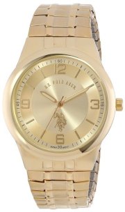 U.S. Polo Assn. Classic Men's USC80023 Round Analogue Gold Dial Expansion Watch