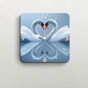 FurnishFantasy Love Heart With Duck Wall Clock FU355DE17JCKINDFUR