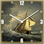 StyBuzz Sailors in Sea Analog Wall Clock