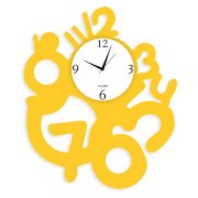 Klok Nice 3 To 12 Wall Clock Yellow KL593DE40ZZZINDFUR